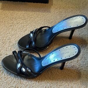 BCBG GIRL size 7 sandals new dainty black sandals